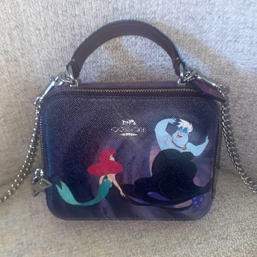 Coach Purple Crossbody Bag with Disney Design